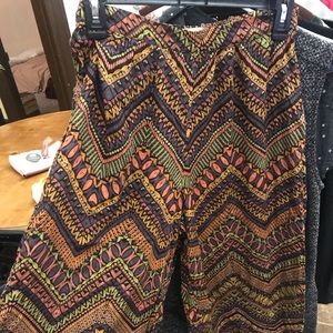 Forever 21 Batik Pattern Gaucho pants NWT